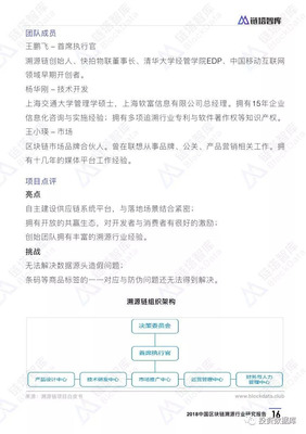 2018中国区块链溯源行业研究报告